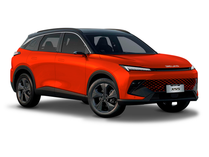 BAIC X55 Красный металлик с чёрной крышей